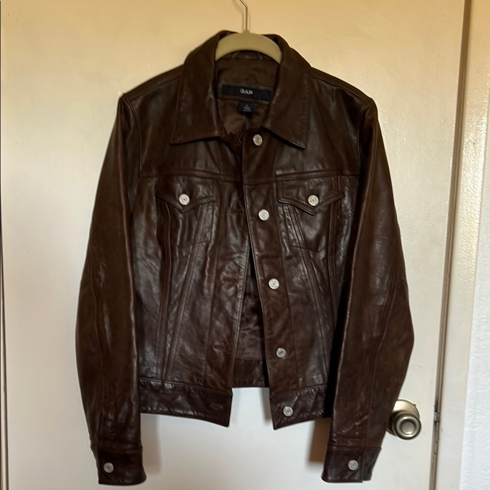 GAP Dark Brown Leather Jacket
